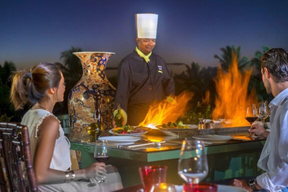 Teppanyaki on the terrace Experience | Photo credit: Sofitel Mauritius L'Impérial Resort & Spa