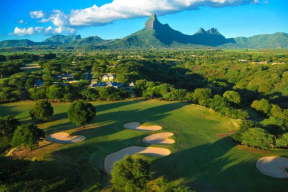 Aerial View of Gholf course | Photo credit: Maradiva Villa Resort & Spa