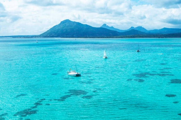 Aerial View of some Boats Photo credit Maradiva Villas Resort & Spa
