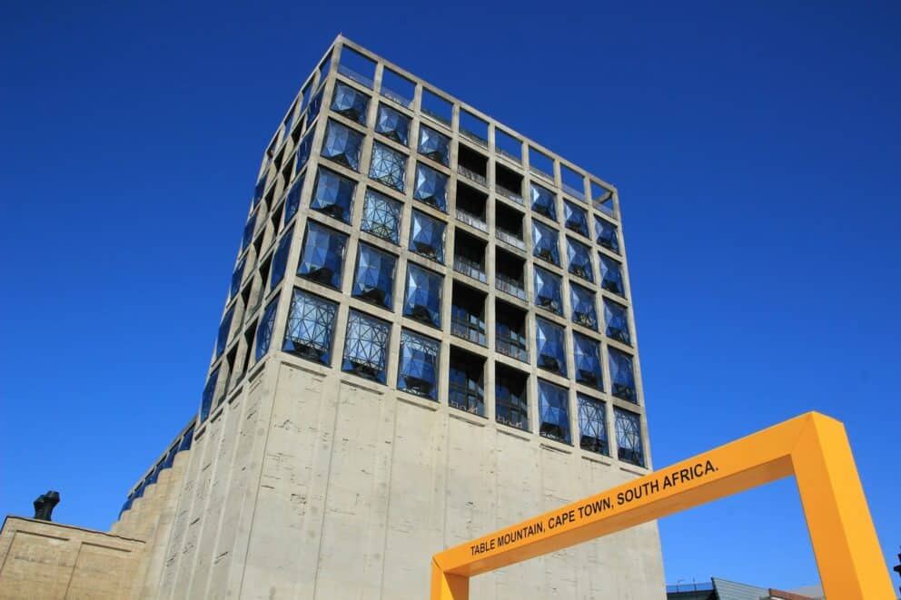 Exterior view of the Zeitz Mocaa Museum, South Africa.