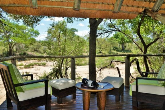 View off the balcony at the bush suites Photo: Rhino Post Safari Lodge