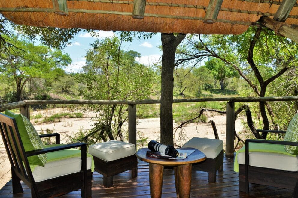 View off the balcony at the bush suites Photo: Rhino Post Safari Lodge