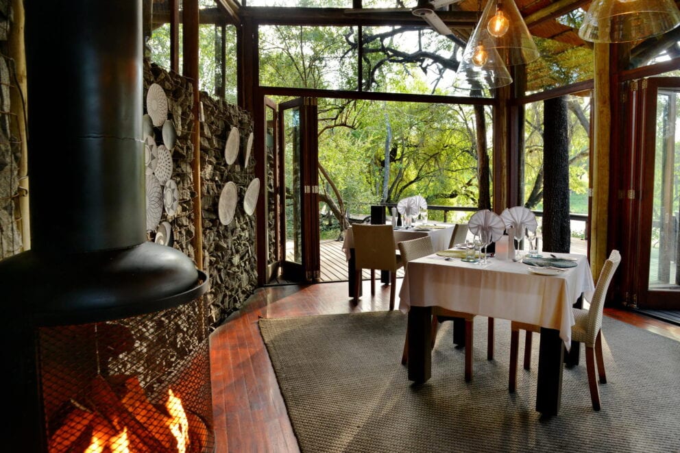 Dining area at the lodge Photo: RhinoPost Safari Lodge
