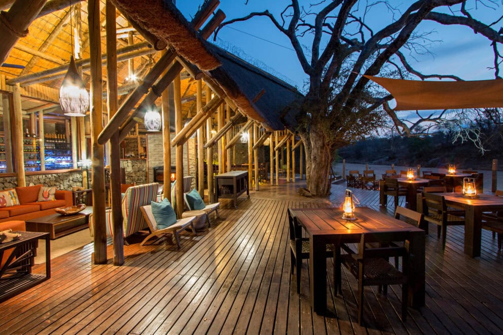 View of the main deck at the lodge Photo: Rhino Post Safari Lodge