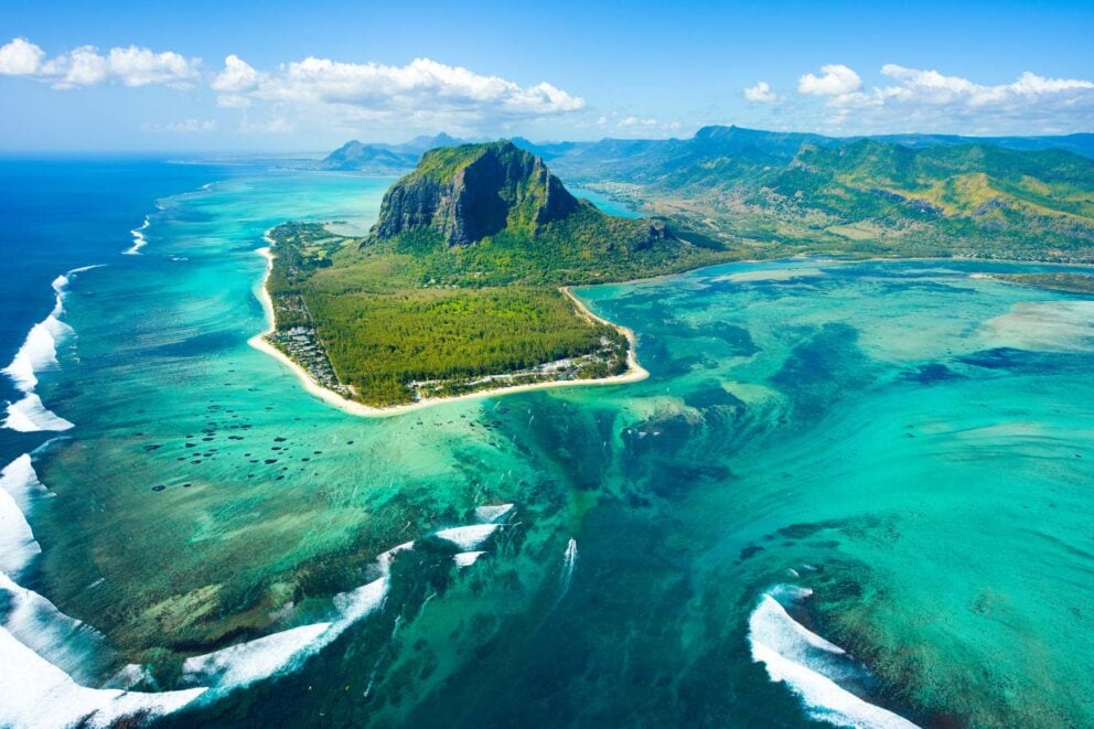 View of Mauritius Island