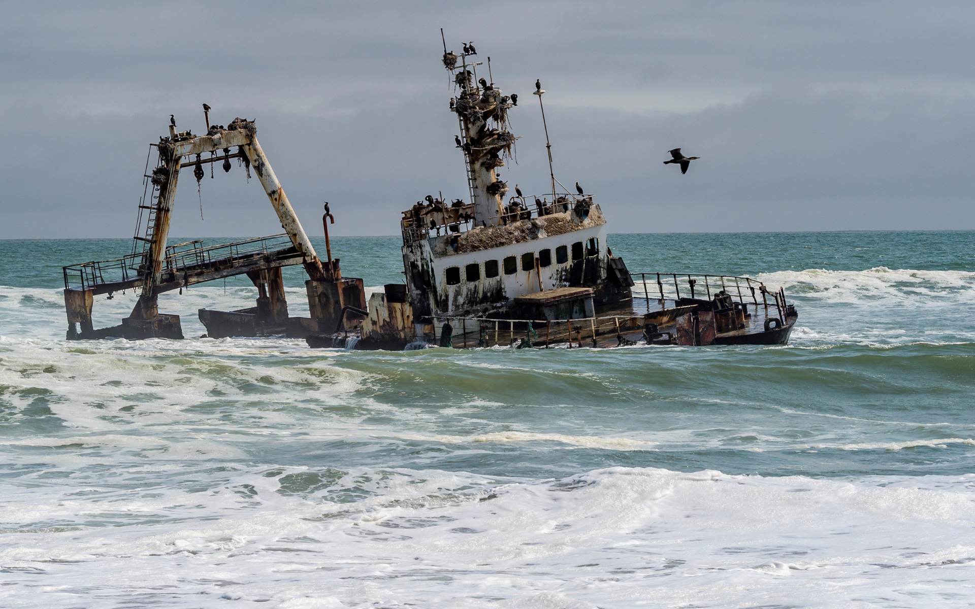 Shipwreck on the Skeleton Coast, Namibia