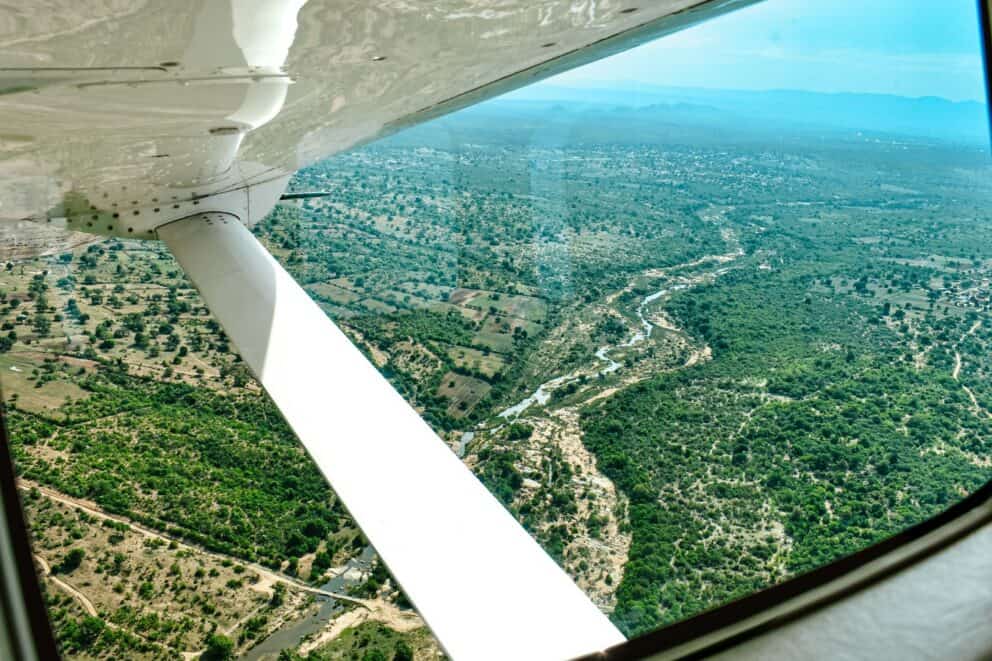 View from the FedAir bush plane.