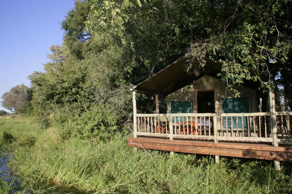 Exterior view of Moremi Crossing, Botswana.